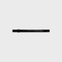Lanière de ceinture réversible 18MM Taurillon et Veau façon crocodile - Noir -  - 2 | CELINE
