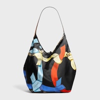 ラージ ホーボー / シルク & カーフスキン - マルチカラー - トートバッグ - 2 | CELINE