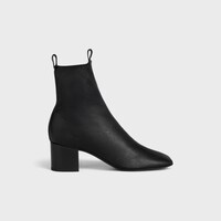 CHERI - BOTTINE ZIPPÉE EN CUIR D'AGNEAU STRETCH - Noir -  - 1 | CELINE