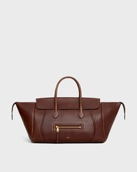 LUGGAGE IN SUPPLE SHINY LAMBSKIN - DEEP BROWN - LUGGAGE - 1 | CELINE