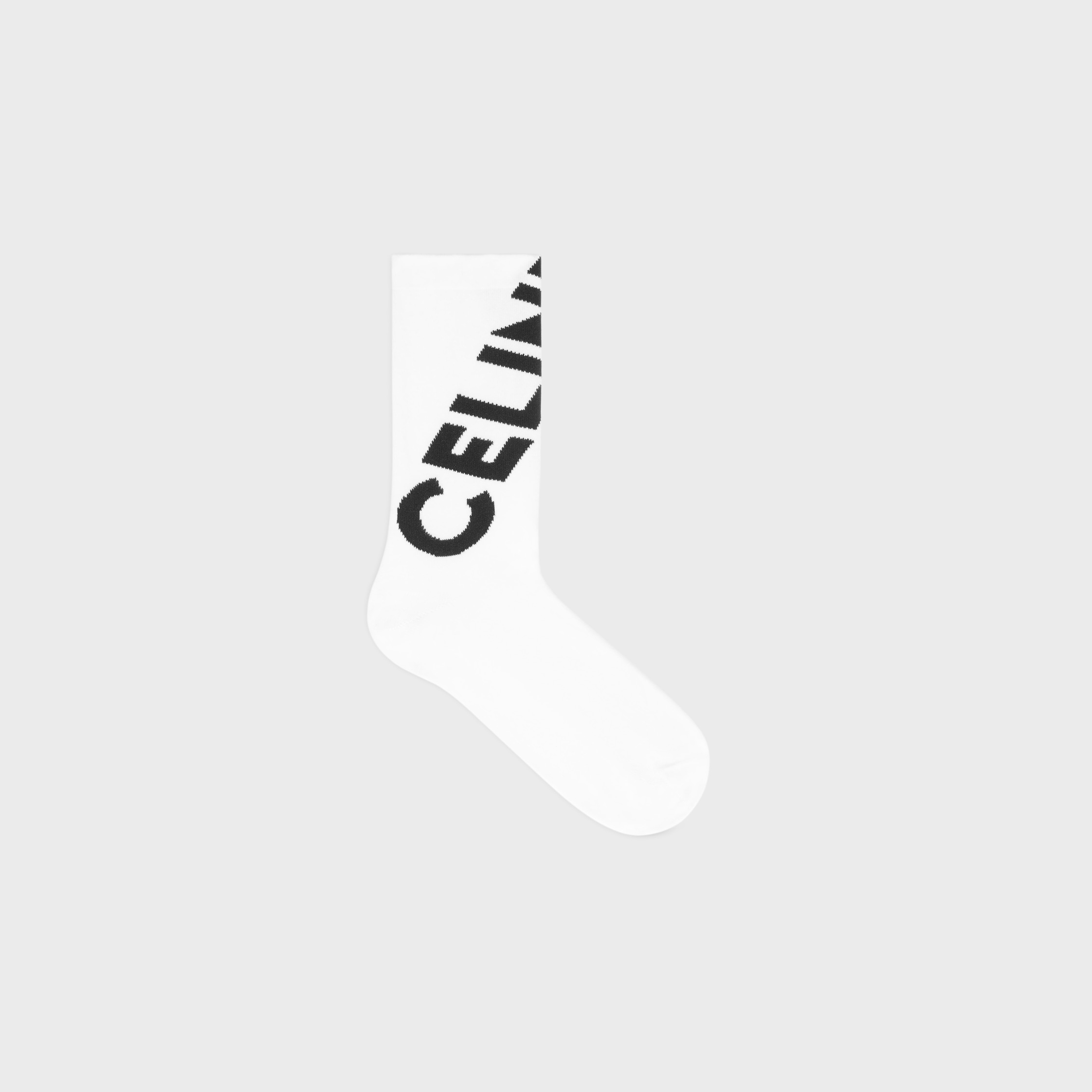 socks IN cotton - WHITE/BLACK 1 | CELINE