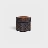 Small Box in Triomphe Canvas and Calfskin - TAN - HOME - 2 | CELINE