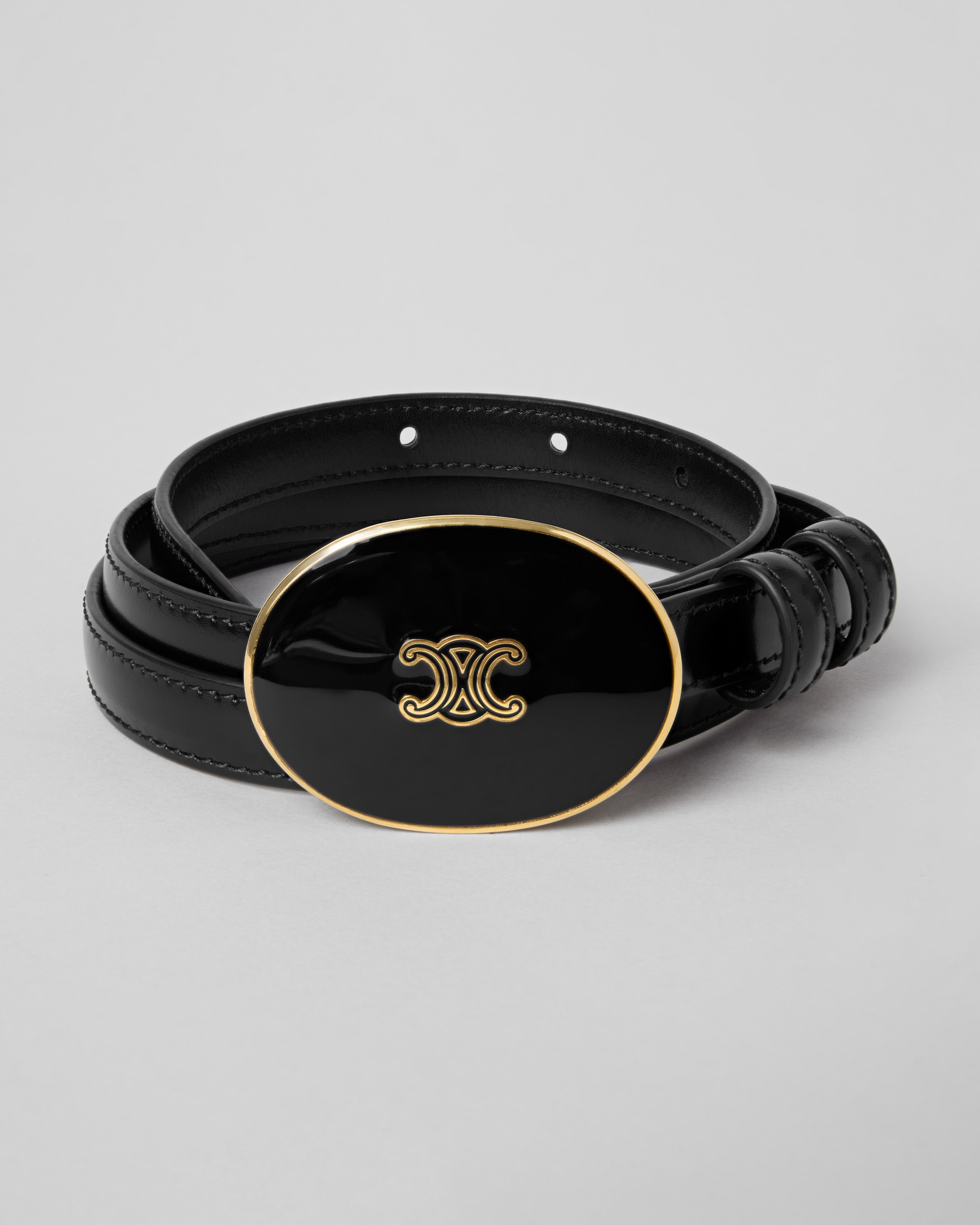 み*や様 美品 CELINE ブラックレザーベルト み*や様 美品 CELINE