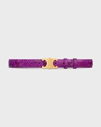 CINTURÓN TRIOMPHE 25 MM DE PIEL DE PITÓN - MAGENTA -  - 2 | CELINE