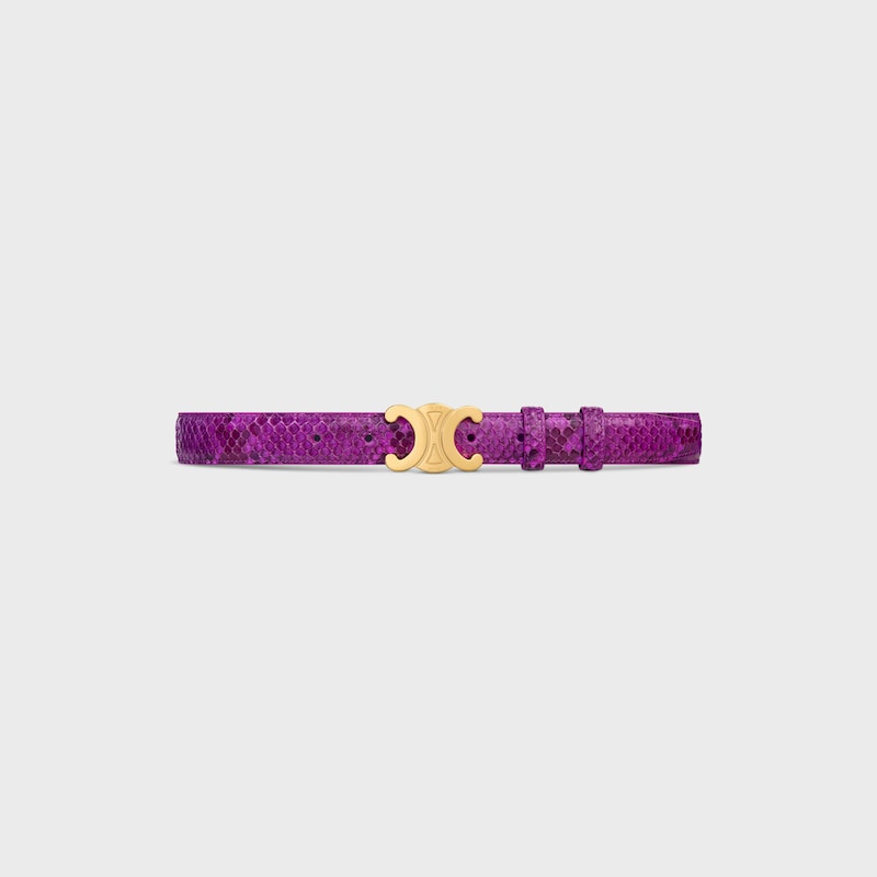 Triomphe Belt 25MM IN PYTHON - MAGENTA -  - 1 | CELINE