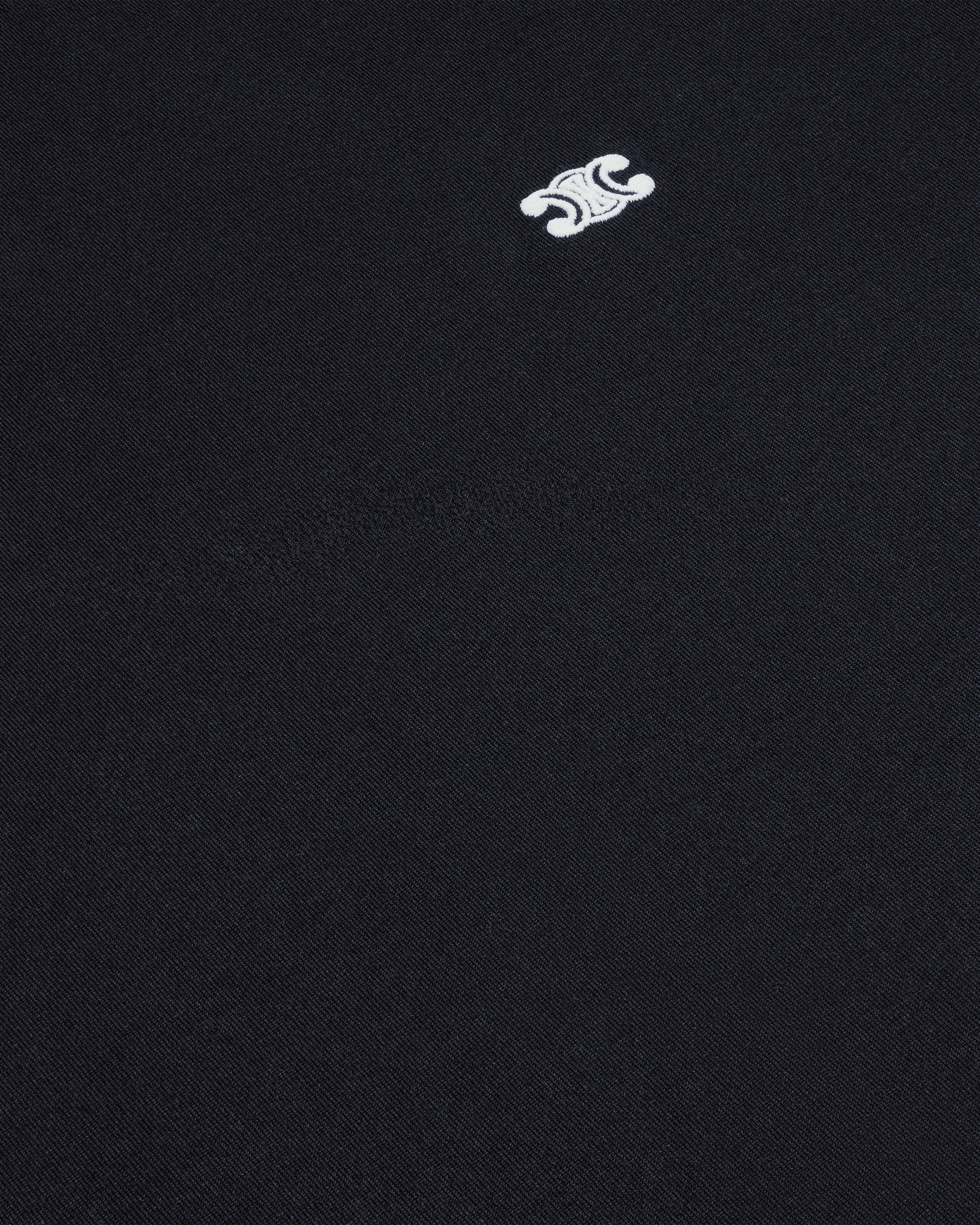 TRIOMPHE LOOSE T-SHIRT IN COTTON JERSEY - BLACK / WHITE | CELINE