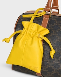 MICRO CRYSTAL POUCH IN SMOOTH LAMBSKIN - ULTRA YELLOW - ACCESSORIES - 2 | CELINE
