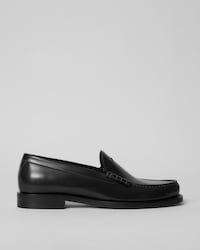 NEW CLASSIC LOAFER IN POLISHED BULLSKIN - BLACK -  - 1 | CELINE
