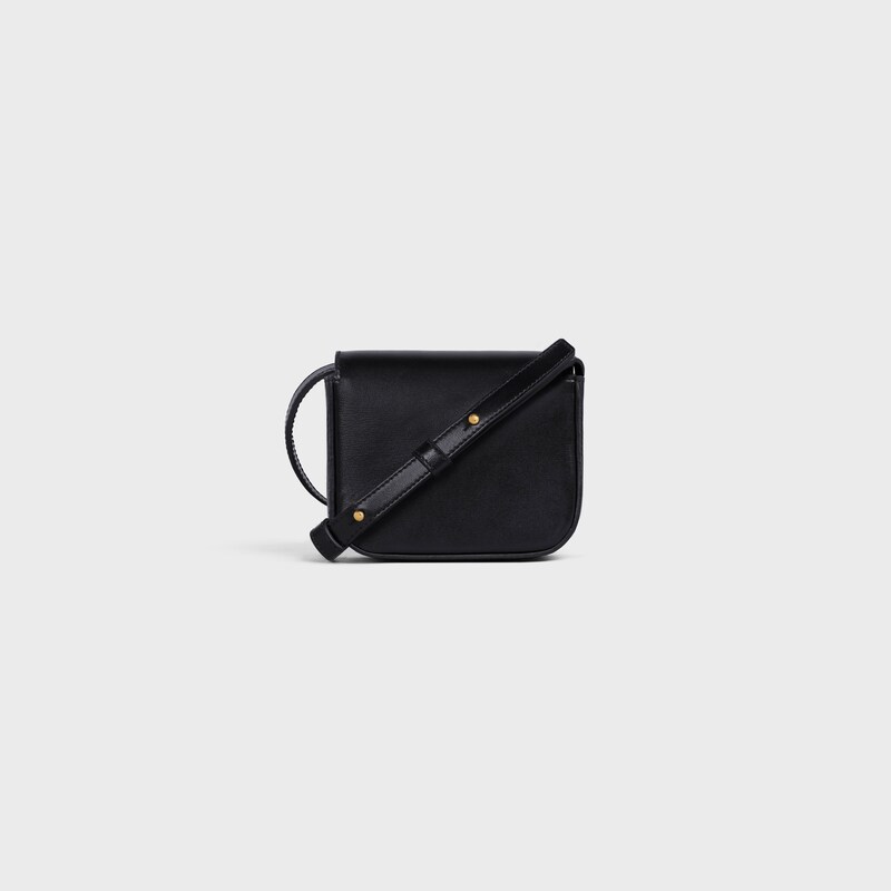 MINI CLAUDE IN Shiny calfskin - BLACK - ESSENTIAL GIFTS - 1 | CELINE