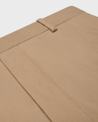 montauk cropped trousers IN COTTON AND WOOL GABARDINE - BEIGE -  - 2 | CELINE