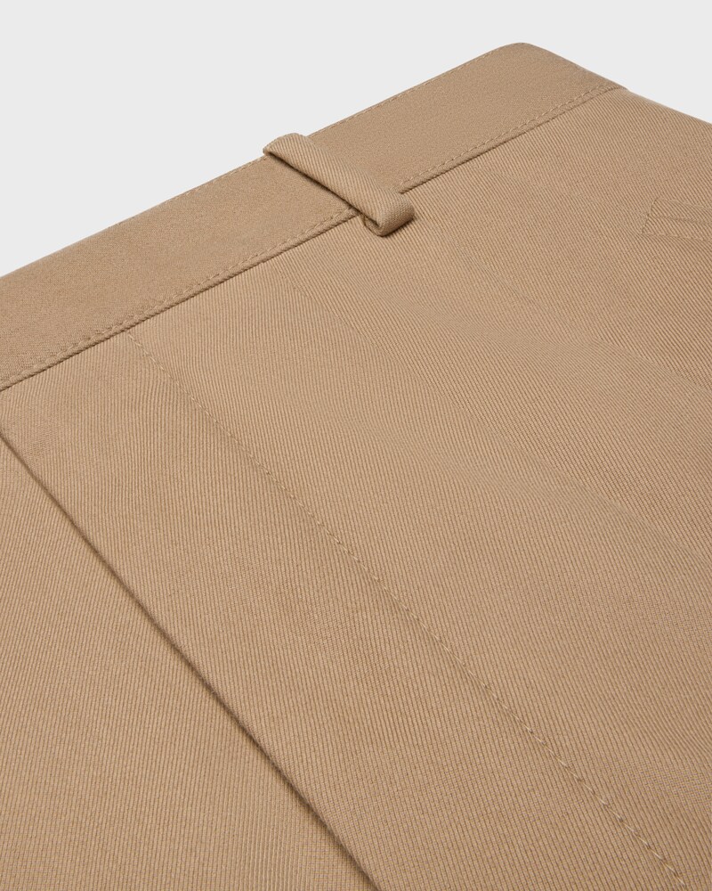 montauk cropped trousers IN COTTON AND WOOL GABARDINE - BEIGE -  - 1 | CELINE