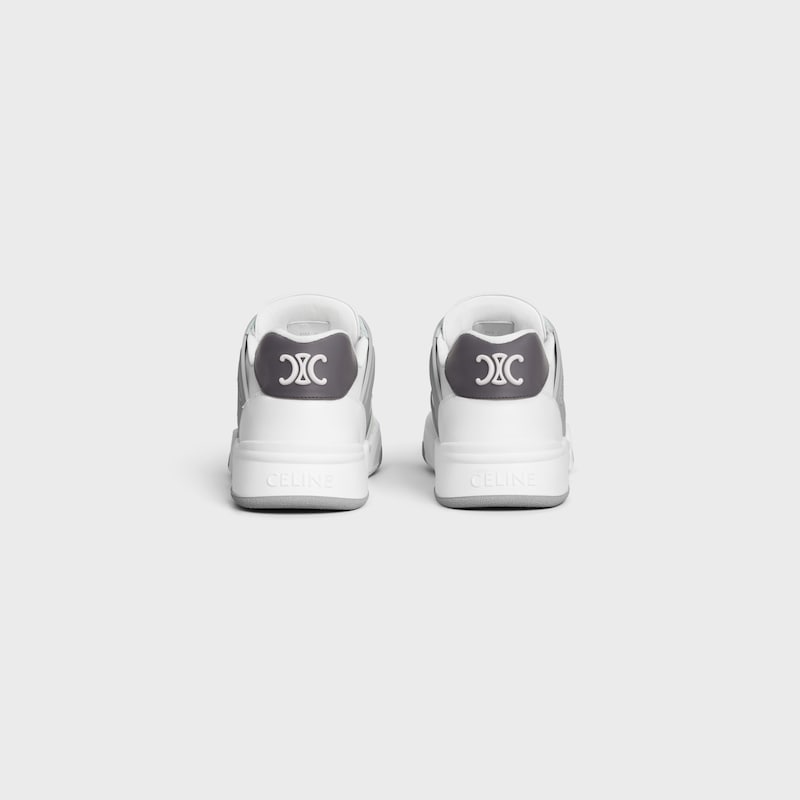 CT-09 TRAINER SNEAKER in CALFSKIN AND MESH - Optic White/Grey -  - 1 | CELINE