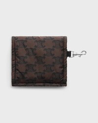 CELINE キーリング カードホルダー パディッド / ナイロン & カーフスキン - ブラウン / ブラック - メンズ ギフト - 2 | CELINE