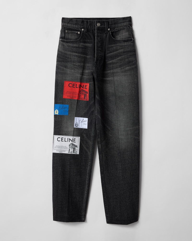BOYFRIEND JEANS 002 - NEW MAX BLACK WASH + PATCH DEB -  - 1 | CELINE