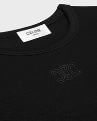 CAMISETA TRIOMPHE DE MANGA LARGA DE PUNTO DE ALGODÓN DE CANALÉ - NEGRO -  - 2 | CELINE