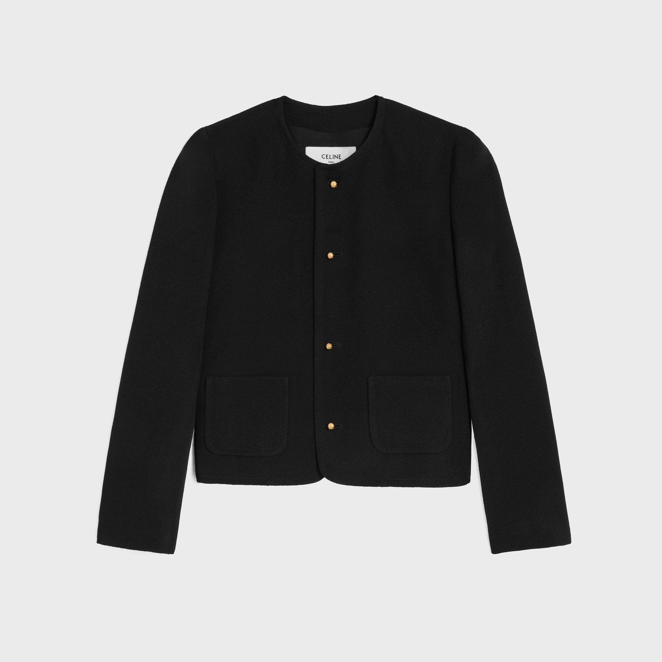 icone jacket IN viscose - BLACK | CELINE