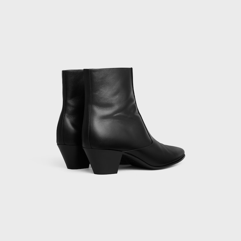HECTOR ZIPPED BOOT IN CALFSKIN - BLACK -  - 1 | CELINE