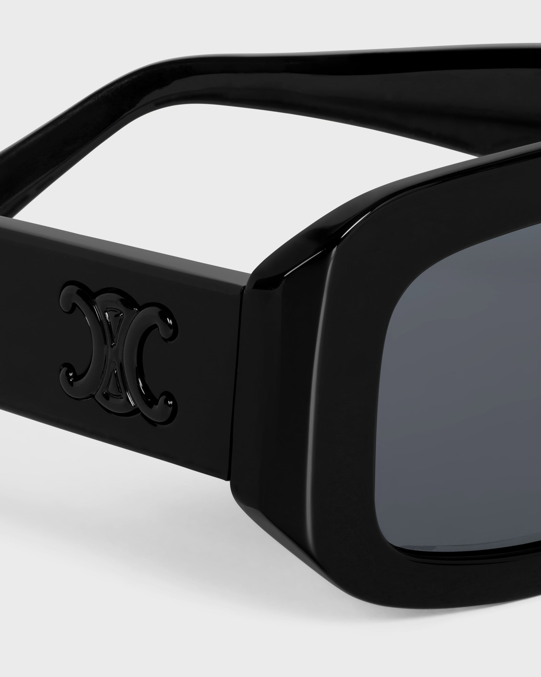 Triomphe Men 01 sunglasses in Acetate - BLACK/BLACK | CELINE