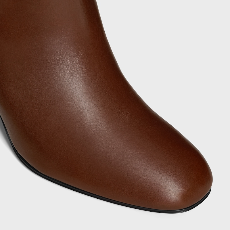 ICONIC - HIGH BOOT IN CALFSKIN - CHOCOLATE -  - 1 | CELINE