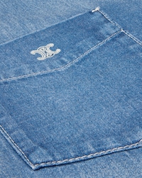CAMISA DE DENIM DE ALGODÓN - ÍNDIGO SUAVE -  - 2 | CELINE