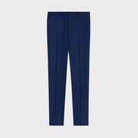 PANTALONES CLÁSICOS DE LANA - AZUL OCÉANO -  - 1 | CELINE