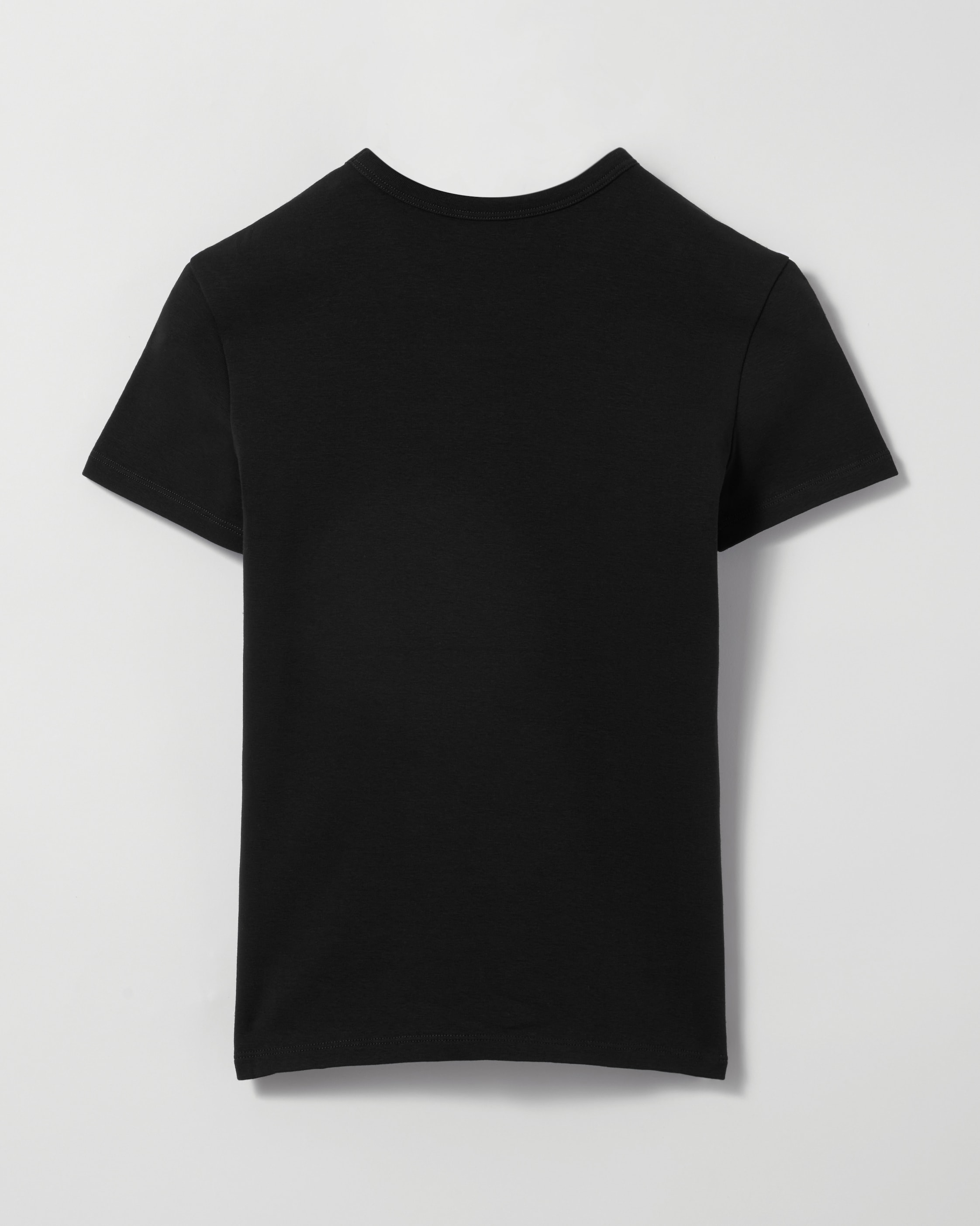 Tシャツ / リブ編みコットンジャージー - ブラック / ホワイト | CELINE