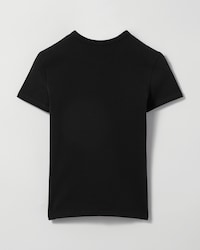 T-SHIRT IN JERSEY DI COTONE A COSTE - NERO/BIANCO -  - 2 | CELINE