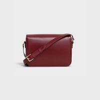 KLASSISCHE TRIOMPHE TASCHE aus glänzendem Kalbsleder - HELLES BORDEAUX - ABENDMODE - 2 | CELINE