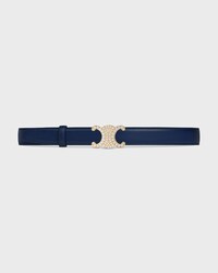 Reversible Strap 25MM IN Smooth and Grained Calfskin -  -  - 2 | CELINE