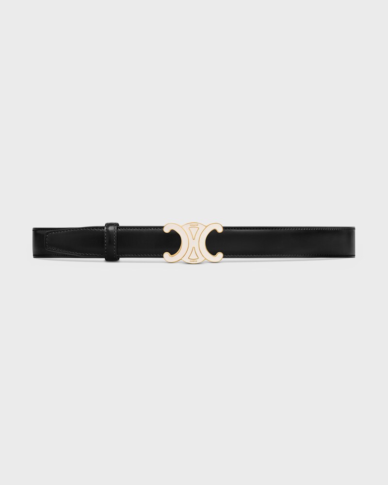 Reversible Strap 25MM IN Taurillon Leather and Triomphe Canvas -  -  - 1 | CELINE