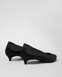 MIDI PUMP IN SATIN - BLACK -  - 2 | CELINE