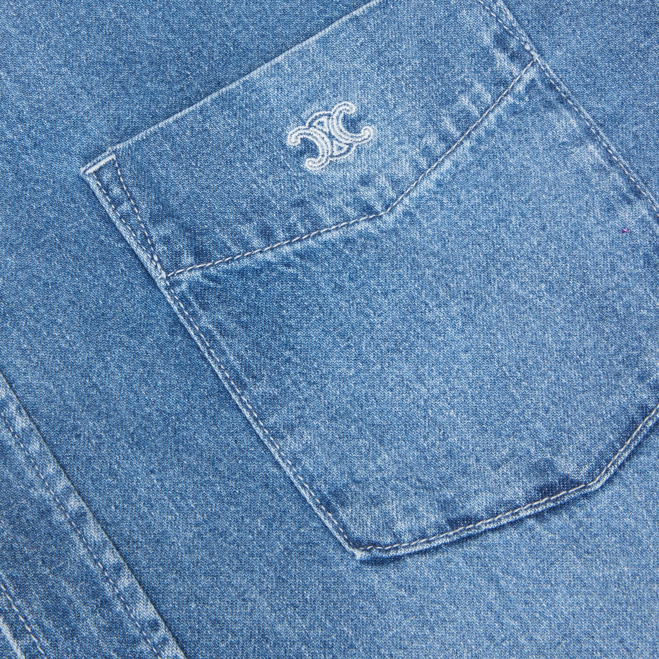 shirt IN COTTON DENIM - INDIGO WHISPER | CELINE