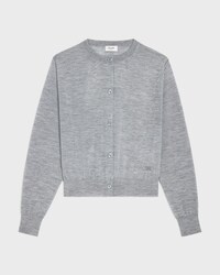 CÁRDIGAN DE CACHEMIRA FINA - GRIS -  - 1 | CELINE