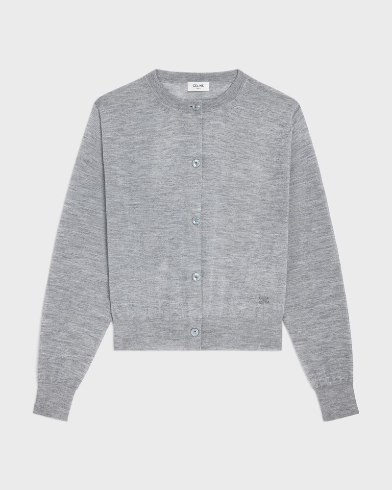 cardigan cachemire fin - Gris -  - 1 | CELINE