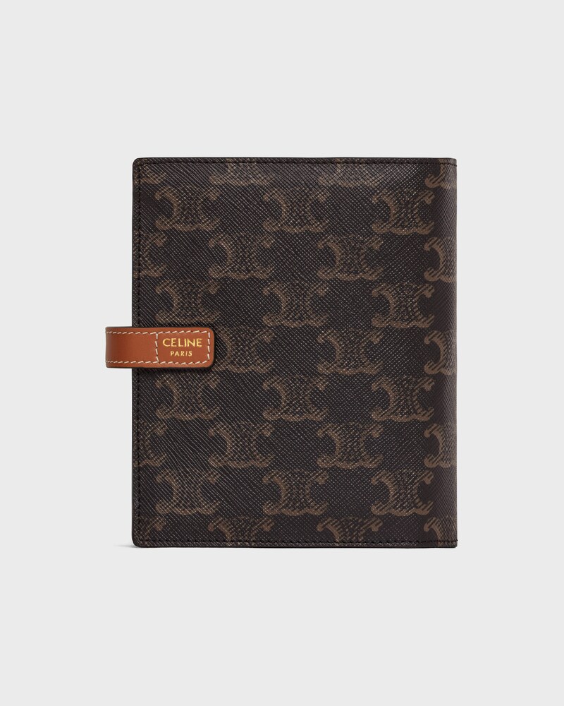 Travel kit in Triomphe Canvas and calfskin - TAN - ESSENTIAL GIFTS - 1 | CELINE