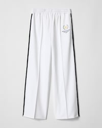 TRACKSUIT TROUSERS IN double-face jersey - OPTIC WHITE / BLACK -  - 1 | CELINE