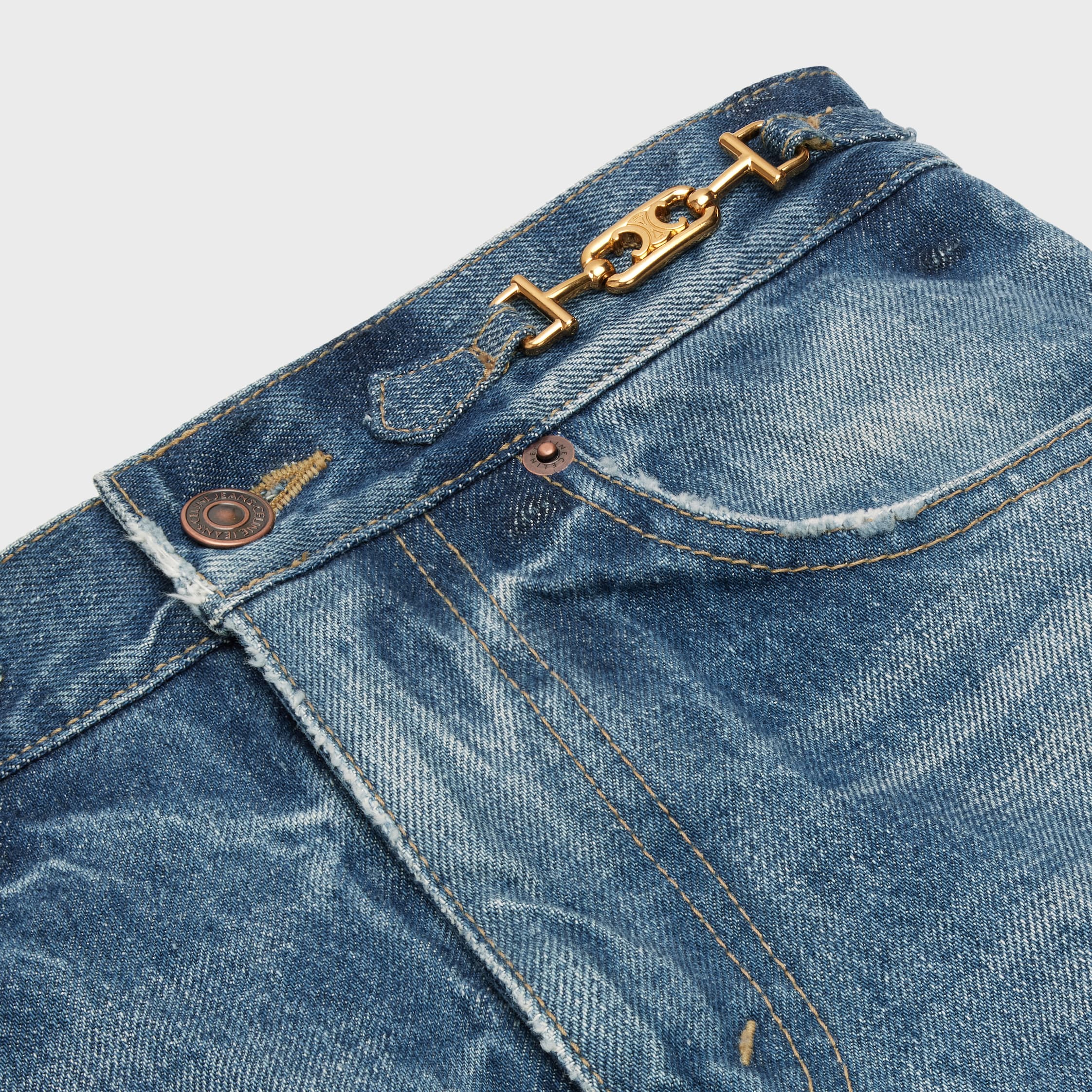 JANE FLARE JEANS IN DENIM UNION WASH - UNION WASH | CELINE