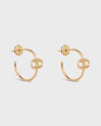 Maillon Triomphe Hoops in Yellow Gold - YELLOW GOLD - ESSENTIAL GIFTS - 2 | CELINE