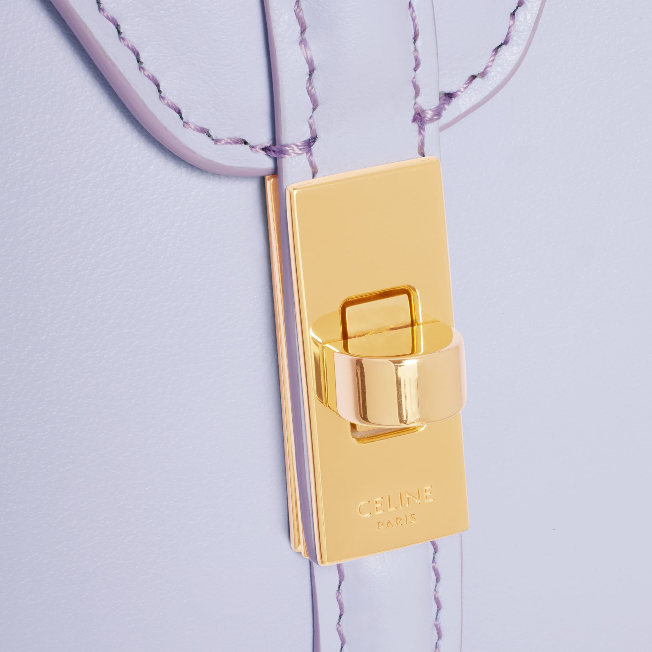 MINI 16 in satinated calfskin - Light Lavender | CELINE