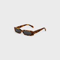 Rectangular S343 sunglasses in Acetate - SPOTTED HAVANA -  - 2 | CELINE
