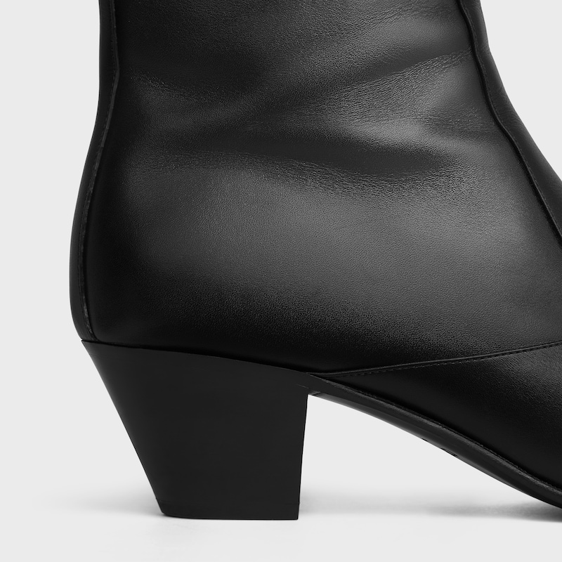 HECTOR ZIPPED BOOT IN CALFSKIN - BLACK -  - 1 | CELINE