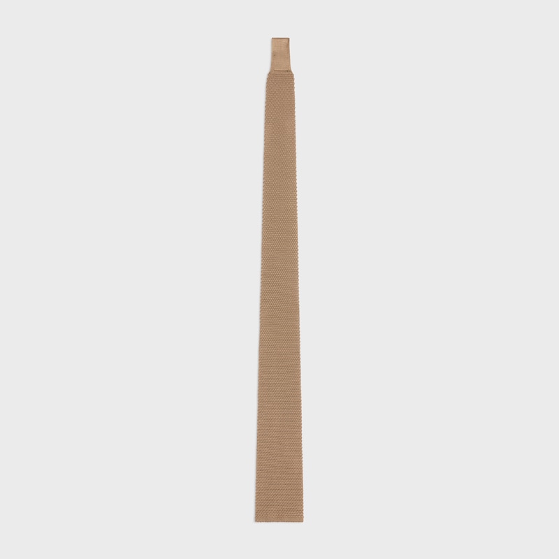CORBATA DE PUNTO DE SEDA - CAMEL -  - 1 | CELINE