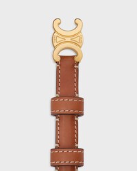 Triomphe Belt 13MM in Natural Calfskin - TAN -  - 2 | CELINE