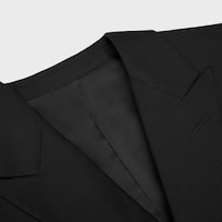 classic jacket IN wool gabardine - BLACK -  - 2 | CELINE