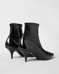 SOCK BOOTIE IN SHINY LAMBSKIN - BLACK -  - 2 | CELINE
