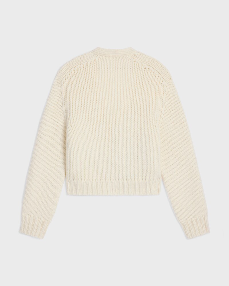 cardigan IN cashmere and silk - OFF WHITE -  - 1 | CELINE