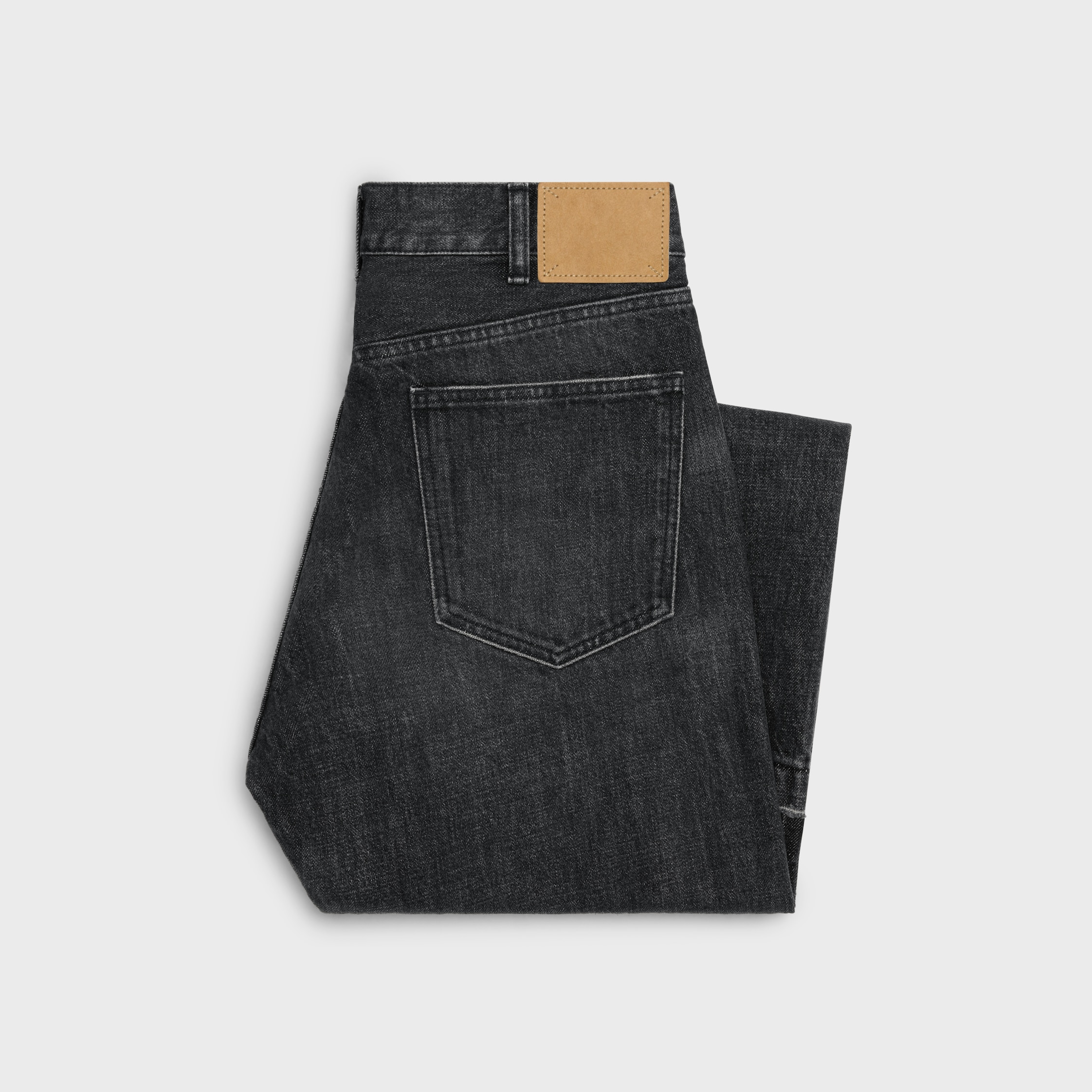 CELINE セリーヌ デニム ジーンズ ウェスリー グレー ブラック wesley jeans in black ice rinse wash denim - BLACK ICE RINSE | CELINE