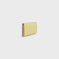 FINE WALLET TRIOMPHE STAMP IN SUPPLE GRAINED CALFSKIN - CITRUS / SAFARI - WALLETS - 2 | CELINE
