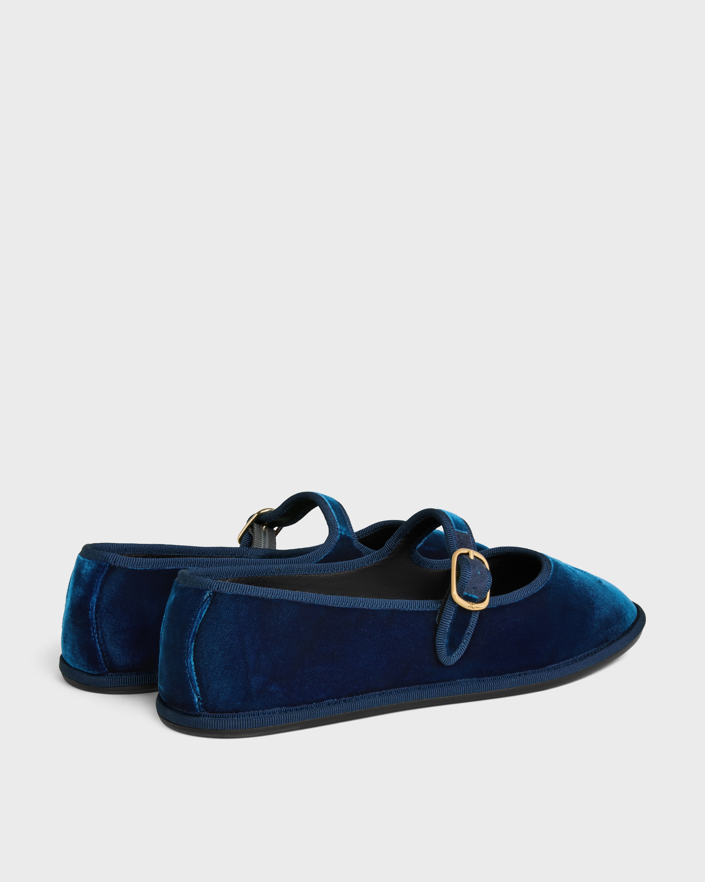 ÈVE TRIOMPHE BALLERINA IN VELVET - DEEP BLUE | CELINE