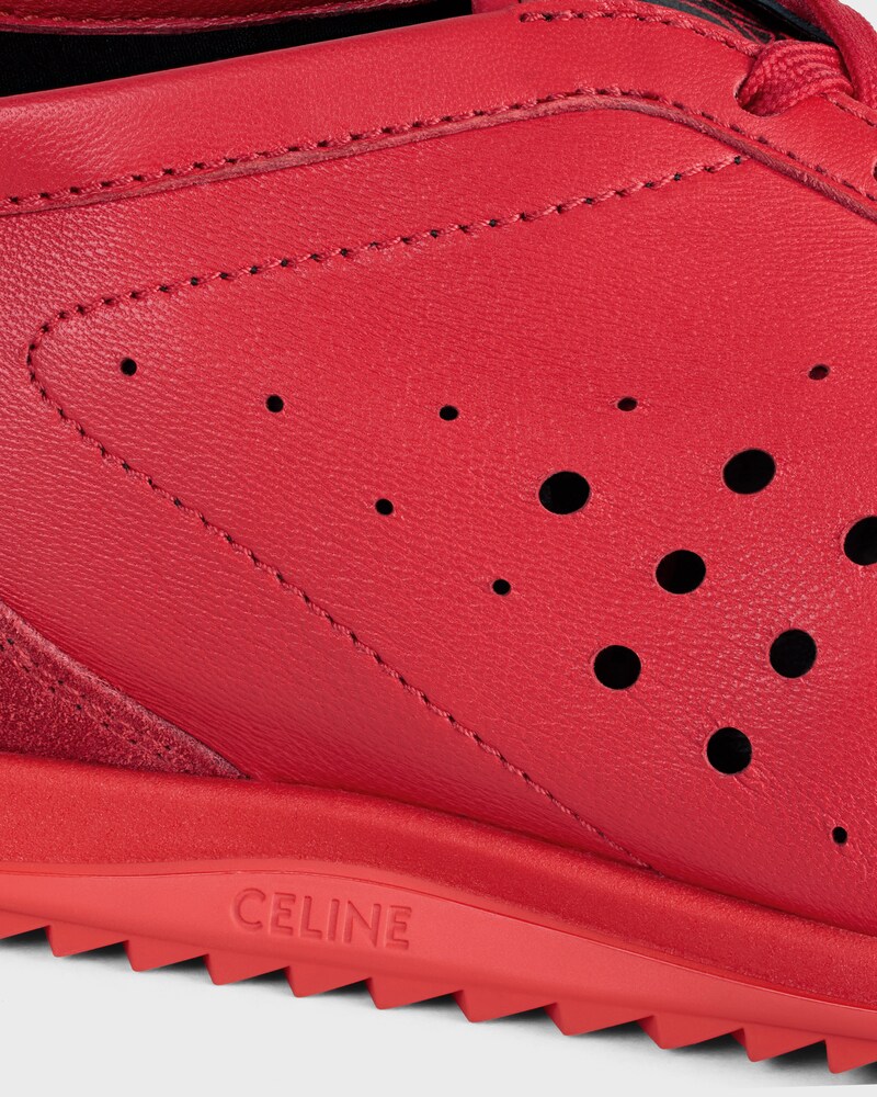 SOFT SNEAKER IN STRETCH LAMBSKIN, SUEDE CALFSKIN AND LAMBSKIN - ULTRA RED -  - 1 | CELINE